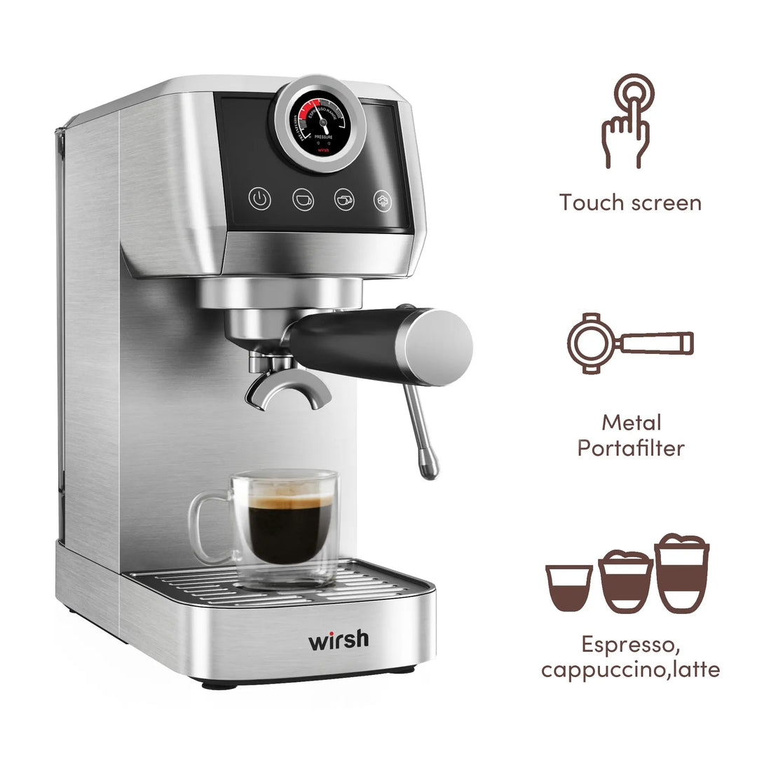 Wirsh 20 Bar Espresso Machine for Perfect Coffee