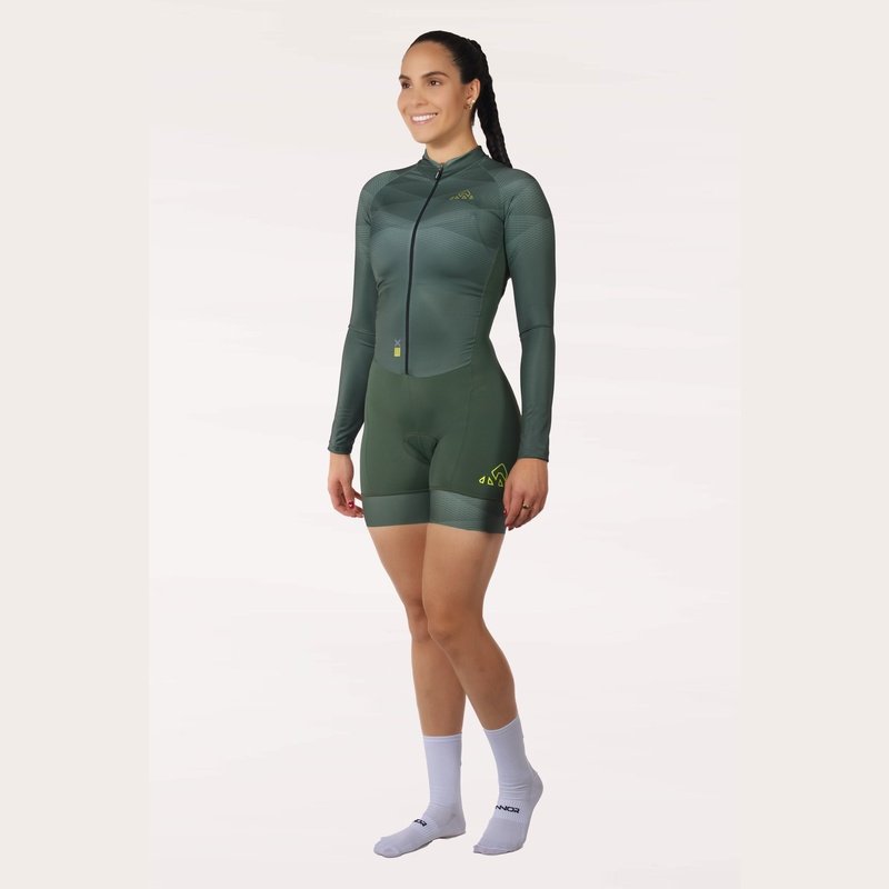 Onnor Sport Women's Limemba Expert Cycling Skinsuit Long Sleeve