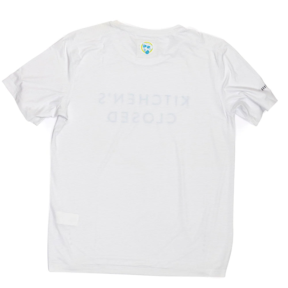 Swinton Pickleball Women's Lux Performance White Kitchen's Closed Tee