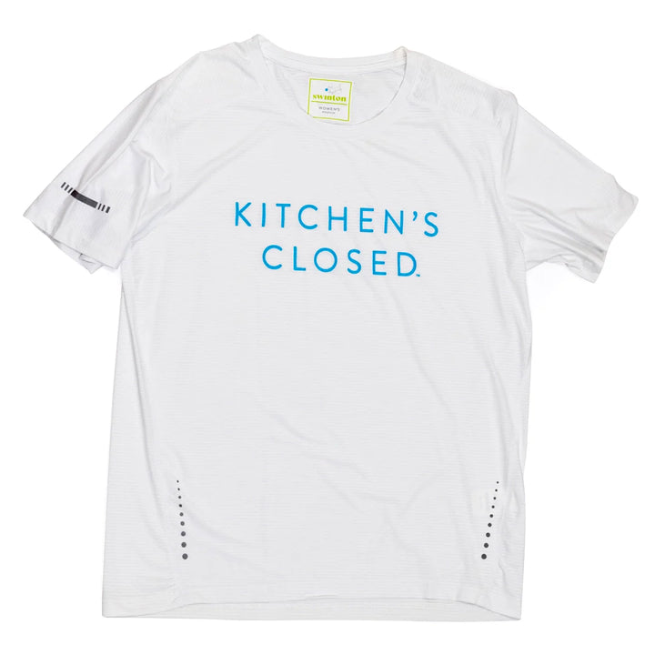 Swinton Pickleball Women's Lux Performance White Kitchen's Closed Tee
