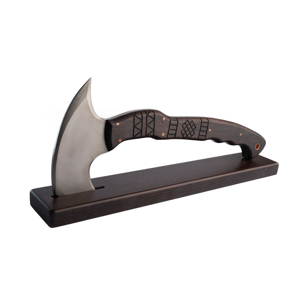 AncientSmithy Wooden stand for tomahawk