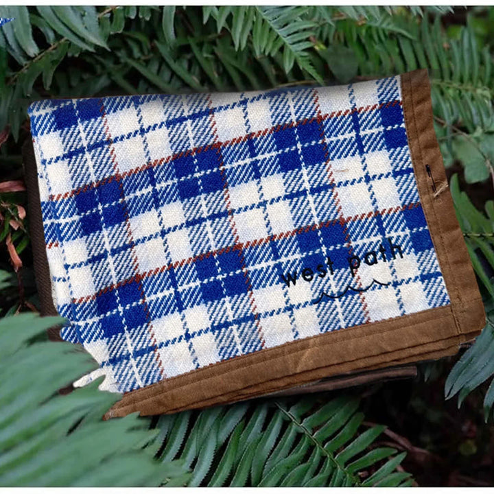West Path Canvas Camping Blanket - Waxed Canvas Outdoor Blanket / Bushcraft Blanket