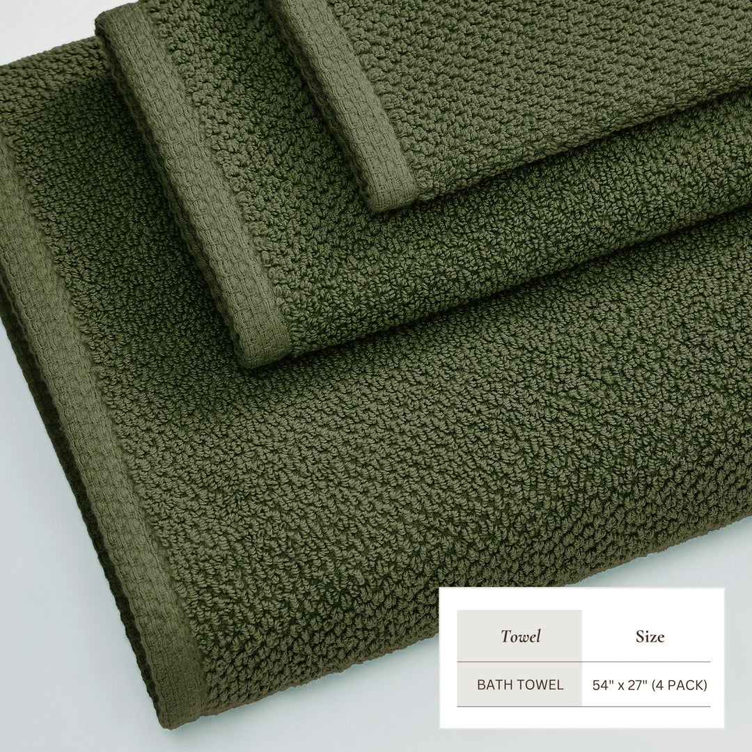 Cotton Bath Towel Set - Acacia Collection