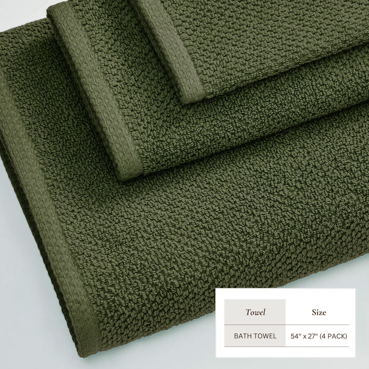 Cotton Bath Towel Set - Acacia Collection