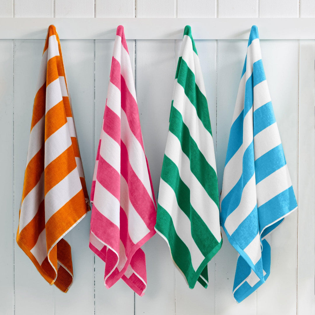 Cotton Velour Cabana Beach Towel - Novia Collection