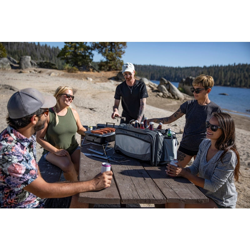 Vulcan Portable Propane Grill & Cooler Tote with Trolley