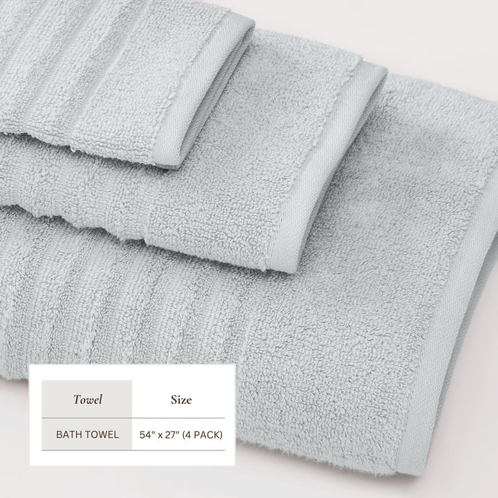 Combed Cotton Bath Towels - Karina Collection