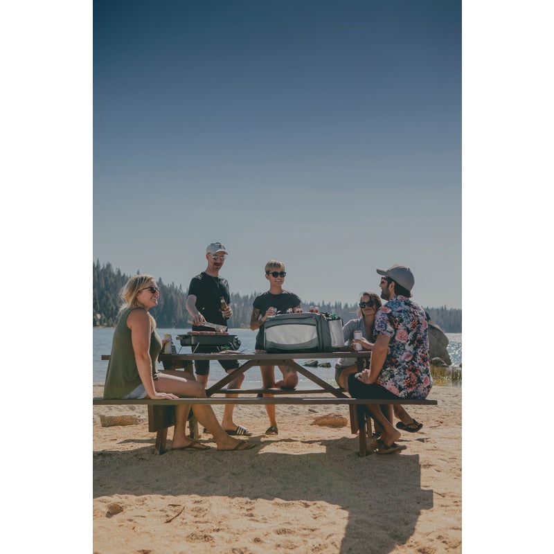 Vulcan Portable Propane Grill & Cooler Tote with Trolley