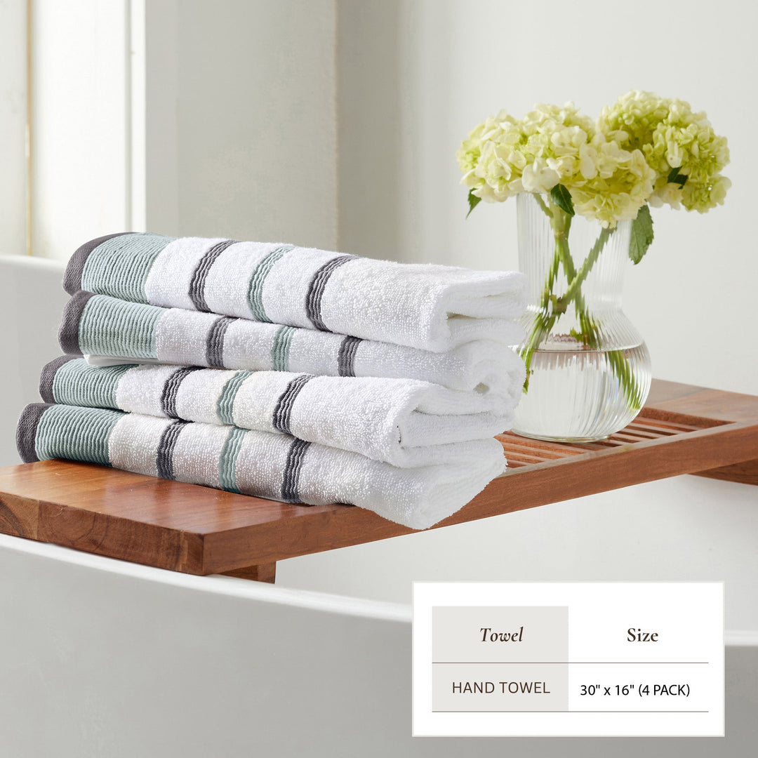 Cotton Stripe Bath Towel Set - Noelle Collection