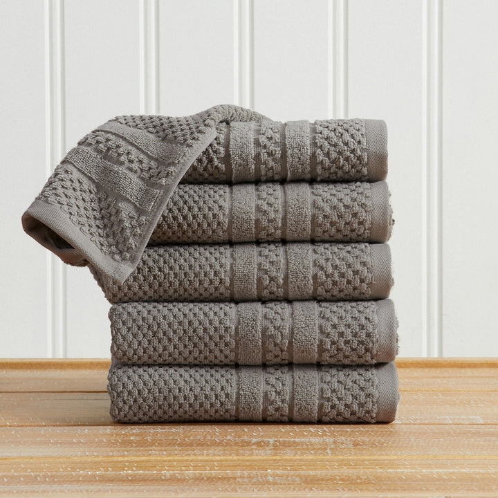 Checkered Jacquard Bath Towel Set - Giuliana Collection