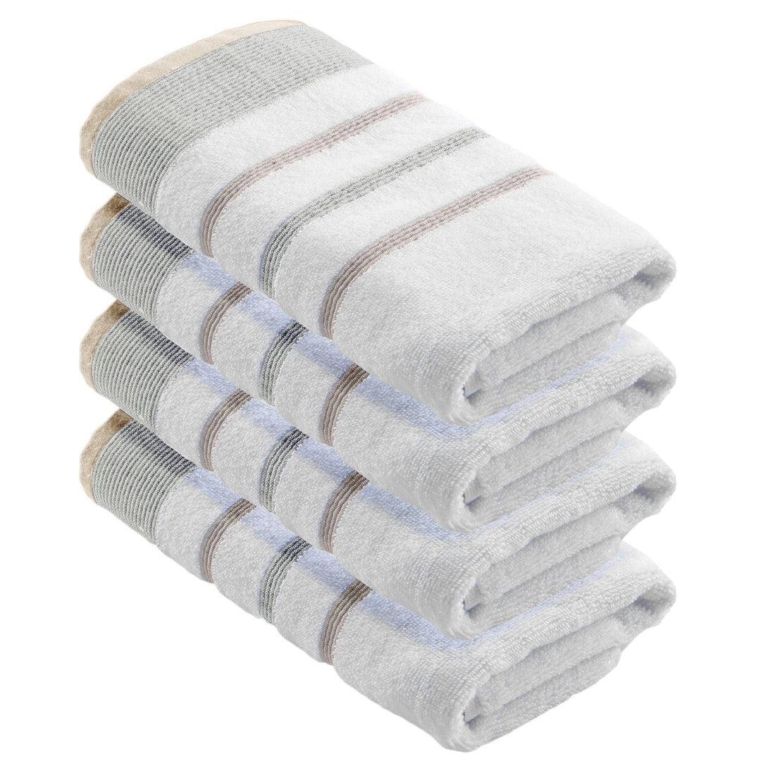 Cotton Stripe Bath Towel Set - Noelle Collection