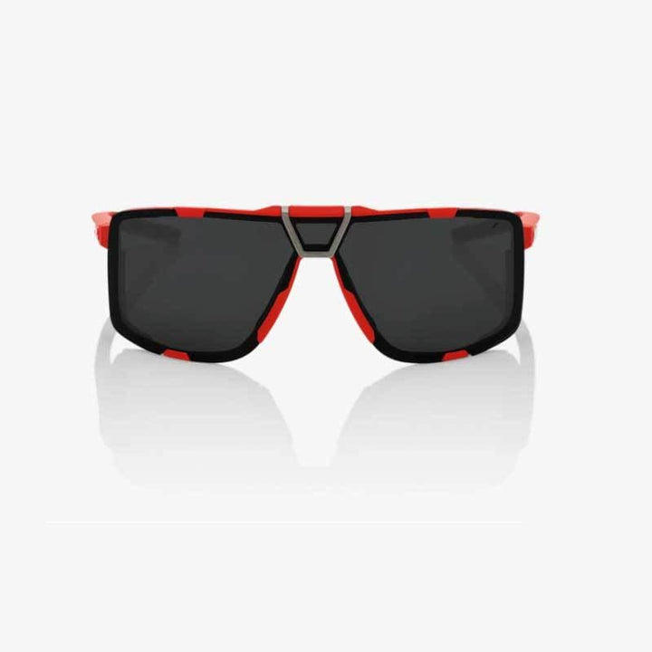 100% EASTCRAFT SUNGLASSES Soft Tact Red - Black Mirror Lens