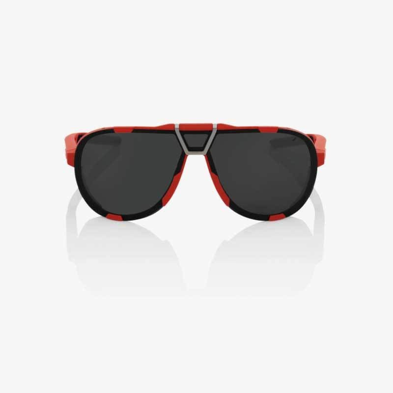 100% WESTCRAFT SUNGLASSES Soft Tact Red - Black Mirror Lens