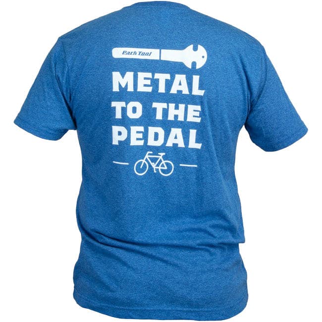 park tool tsm-1 metal to the pedal t-shirt - Blue