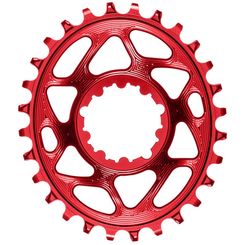 Absolute Black Oval SRAM DM Chainring - Red