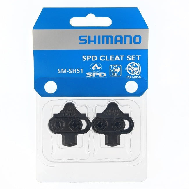 Shimano SM-SH51 SPD CLEAT SET PAIR SINGLE RELEASE W/O CLEAT NUT