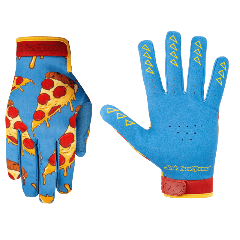 saints of speed pizza slices gloves