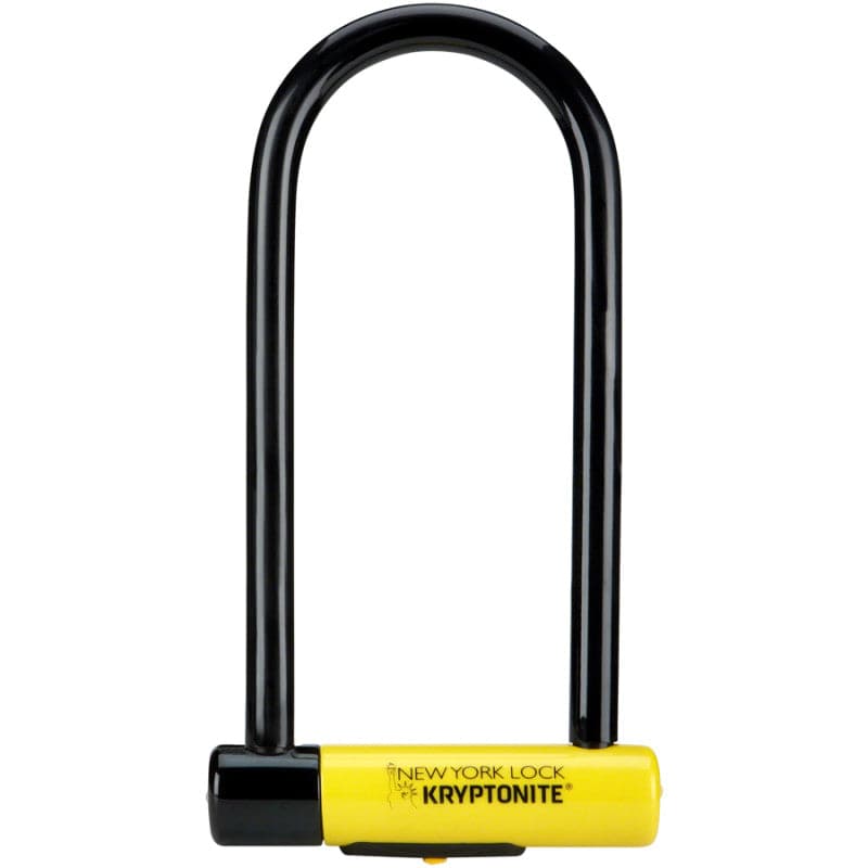 Kryptonite New York LS U-Lock, 4x10.25, Black/Yellow