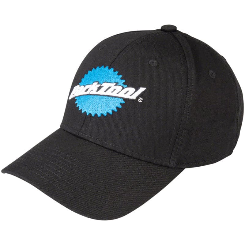 Park Tool HAT-9 Classic Logo Ball Cap, Black, Blue/White Logo