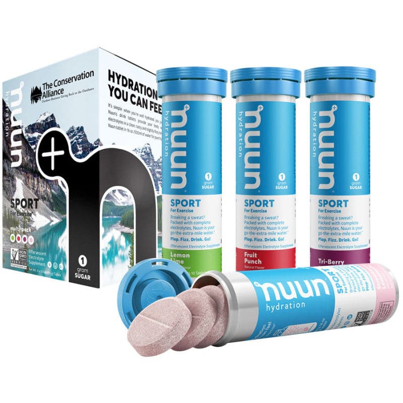 Nuun Sport Hydration Tablets: Mixed Conservation Alliance, Box of 4 Tubes