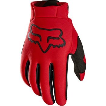 fox racing legion thermo full finger glove fluorescent red
