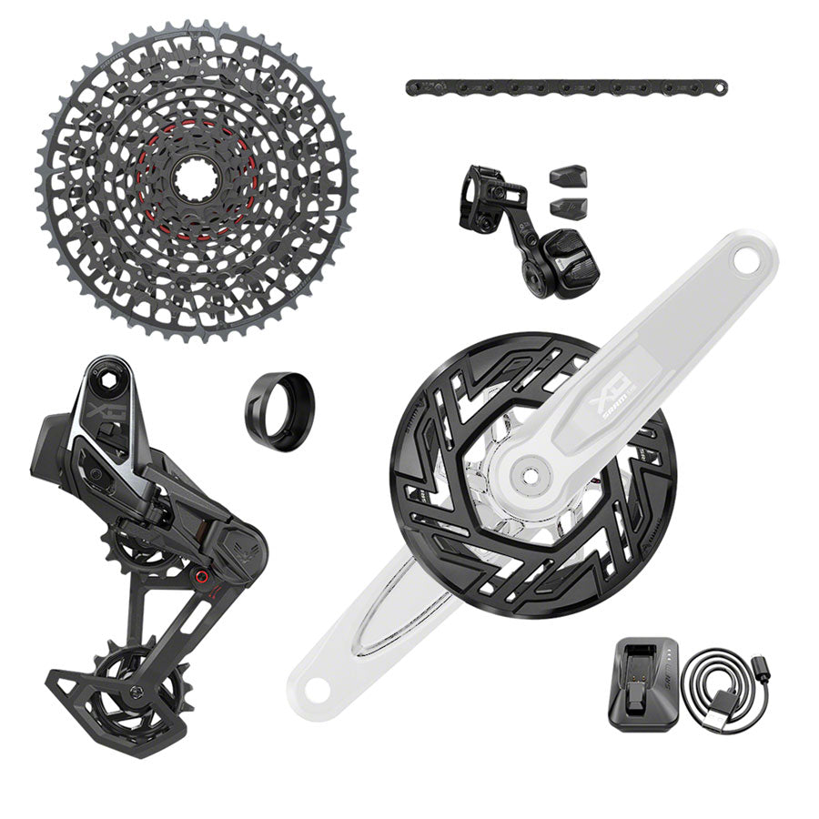 SRAM X0 Eagle T-Type Ebike AXS Groupset - 104BCD 36T, Derailleur, Shifter, 10-52t Cassette, Clip-On Guard, Arms not included